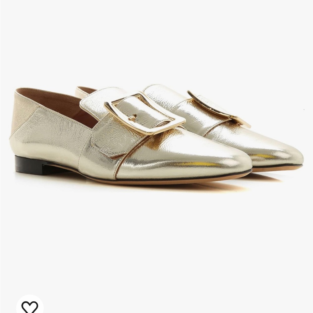BALLY SWITZERLAND Janelle Loafer Shoes Women Gold Size 38 EU / US 7.5